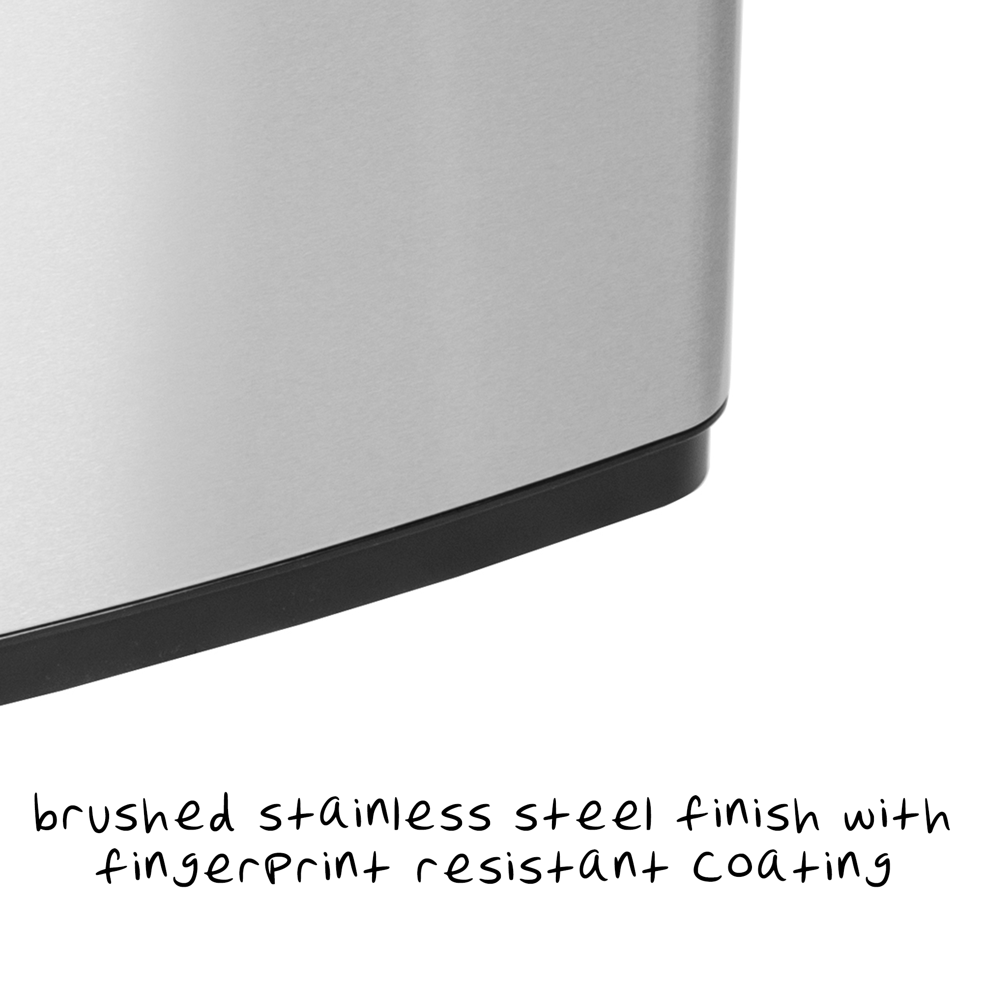 Honey-Can-Do 13.2 gal Silver Stainless Steel Touchless Sensor Automatic Touchless Trash Can