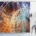 thumbnail image 1 of Ambesonne Astrology Shower Curtain, Old Prague Horoscope, 69"Wx84"L, Multicolor, 1 of 3