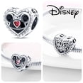thumbnail image 1 of Disney Mickey Minnie Mouse 925 Sterling Silver Dangle Charm Fit Pandora Bracelet Silver 925 Original Charms for Jewelry Making Gao Jinjia LED, 1 of 2