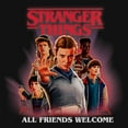 thumbnail image 2 of Netflix Girls' Stranger Things All Friends Welcome Classic Logo T Shirt, 2 of 4
