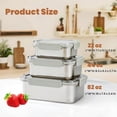 thumbnail image 2 of Stainless Steel Food Storage Containers, Airtight with Vacuum Seal, Set of 3 (22/44/82 oz), Stackable,Dishwasher&Freezer Safe for Meal Prep, Deli Meat, Cheese, Snack, Fruit, 2 of 7