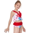 thumbnail image 3 of Bullpiano Kids Sunsuit Tank Top And Bottoms Ruffled Tankini Suit Floral Print Swimwear Bathing Suits Toddler Girls Swimsuits 2-12T, 3 of 5