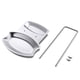 thumbnail image 4 of Bewildely Organizador de cocina, estante para tapas de ollas, soporte para cucharas de acero inoxidable, estante para tapas de ollas, estante para platos Barra de herramientas Bewildely HA017299-00, 4 of 6
