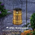 thumbnail image 5 of Waitmin Solar Lanterns Outdoor Hanging Lights, Garden Decor Metal Waterproof LED Decorative Lantern Lights for Yard, Lawn 2 Pack, 5 of 9