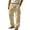 Khaki, variant on Brondbend Mens Linen Pants Casual Loose Fit Button Fly Lightweight Straight-Leg Pant Summer Beach Trouser Breathable Multi Pockets Holiday Gift Finder
