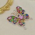 thumbnail image 4 of Butterfly Multicolored Crystal Brooch, Gold-toned, 4 of 8
