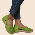 thumbnail image 4 of FRSASU Women's Summer Sandals New Hollow Out Vintage Slip On Casual Sandals Comfy Mary Jane Shoes for Women Green, 4 of 8