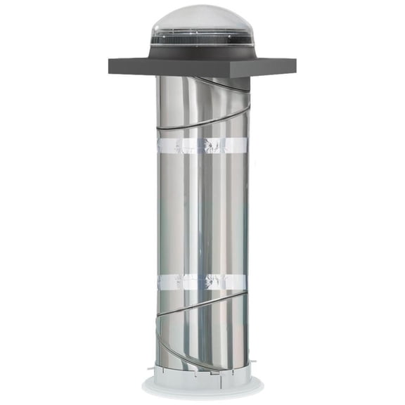 Velux Tcr 014 0000 Tcr 14" Diameter Curb Mount Rigid Sun Tunnel Skylight - Gray Flashing /