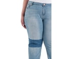 thumbnail image 4 of A3 Denim Women's Plus Size Patchwork Boyfriend Jeans, 4 of 6