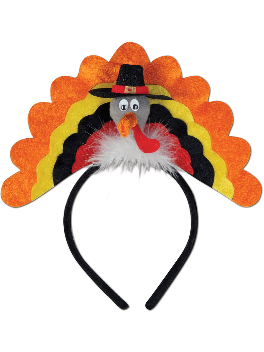 Turkey Thanksgiving Stretch Knit Headband
