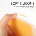 thumbnail image 2 of Shisuyan Kitchen Wok Spatula Silicone Transparent Yellow 2Pcs 13.8x4.7in, 2 of 9