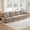Light Coffee, variant on Mintazer 137" Chenille Cloud 4-Seater Modular Sectional Sofa with 2 Round Pillows, Easy Assembly Ergonomic Comfy Sofa Couch for Living Room, Apartment, Cream