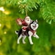 thumbnail image 4 of Oioii Santa Claus Ornaments 2D Decoration Hanging Ornament, Acrylic Hanging Holiday Ornament Christmas Tree, Hanging Ornaments Christmas Decor Holiday Party Gifts (Santa Claus), 4 of 6