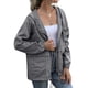 thumbnail image 2 of Impermeables para Mujer, Impermeables, Resistentes Al Viento, Ajustables, con Capucha y Bolsillos. Gris Oscuro S, 2 of 9