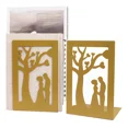 thumbnail image 1 of Stylish Premium Metal Bookends Creative Hollow-out Art Landmark Book Stands Creative Gift Non-Slip Bookends Book Support a slice-01, 1 of 6