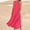 Hot Pink, variant on HOMBOM Dresses for Women Summer Long Hot Pink A-Line Casual Casual Crew Neck Solid Sleeveless Dresses 3XL