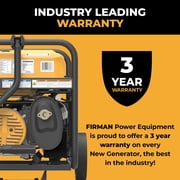 FIRMAN Portable Gas Generator P03628 Remote Start CO Alert - 4550/3650 Watt - Black