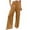 Brown, variant on Tanghaowl Women's Pants, Women's Casual Pants High Waisted Wide Leg Loose Fit Palazzo Trousers Beach With Pockets Pink XXL