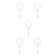thumbnail image 3 of Jumpingount Fashion Necklace Set Delicate Adjustable Aesthetic Layered Jewelry Day Valentines Choker Gifts Unique Necklaces Leaves for Women Plata 5piezas Jumpingount CBP200345, 3 of 5