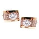 thumbnail image 1 of Gemelos Rectangular Gemelos para Hombre Se Describe Oro, 1 of 8