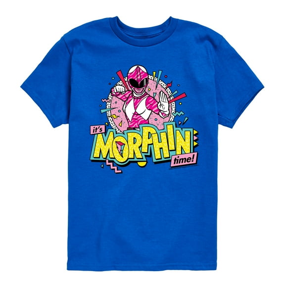 Power Rangers - Morphin Time Pink - Boy's Short Sleeve Tee
