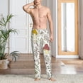 thumbnail image 6 of Lsque Colorful Mushrooms and Plants Print Men's Pajama Pants, Lounge Pant - Comfortable Home Wear,Elastic Waistband, Stylish Design-Large, 6 of 9