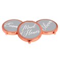 thumbnail image 4 of Koyal Wholesale Rose Gold Compact Mirror Maid of Honor Wedding Gift, Gray, 1-Pack, 4 of 5