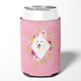 thumbnail image 2 of Carolines Treasures CK4229CC Japanese Spitz Pink Flowers Can or Bottle Hugger Can Hugger multicolor, 2 of 5