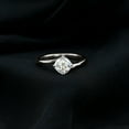 thumbnail image 3 of Rosec Jewels Moissanite Cushion Cut Engagement Ring 1 Ct - 6 mm - D-VS1 Grade Bypass Ring Moissanite, 18K White Gold, US 13.00, 3 of 7