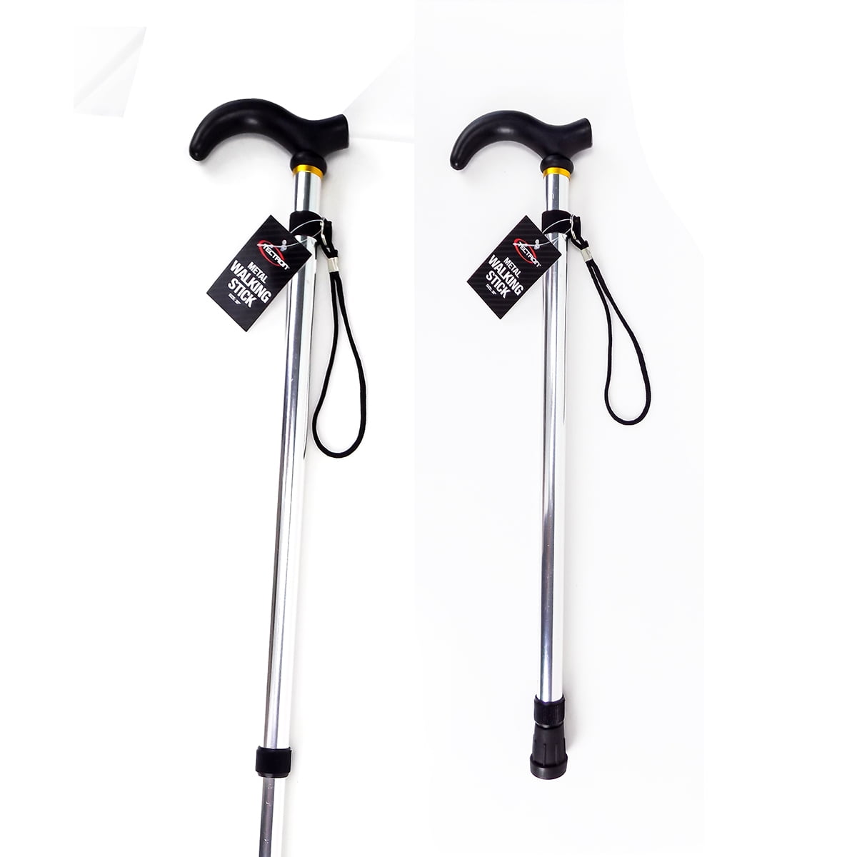 Details about   Telescopic Walking Stick Cane Hiking Rubber Tips Aluminium Climbing Equipmen QW 