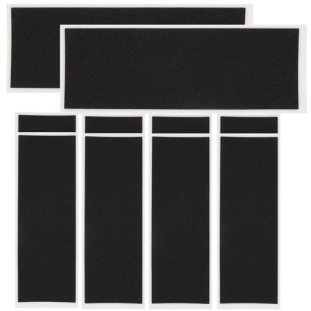 LOLIPPYY 10Pcs Fingerboard Grip Tape Black Foams Anti Skid Sticker Easy Apply Skateboard Supplies