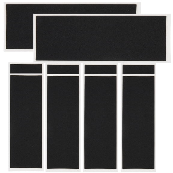 LOLIPPYY 10Pcs Fingerboard Grip Tape Black Foams Anti Skid Sticker Easy Apply Skateboard Supplies