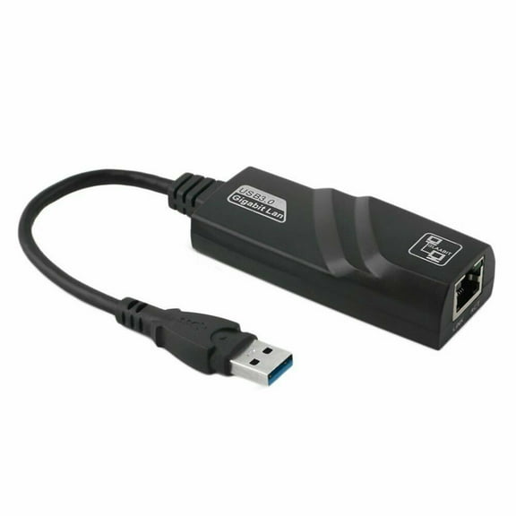 JacobsParts USB 3.0 Gigabit Ethernet 10/100/1000 Mbps RJ45 LAN Network Adapter for PC Mac
