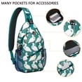 thumbnail image 2 of Hawaii Birds Sling Backpack, Tropical Bird Lovers Floral Print Crossbody Bag, Exotic Colorful Pattern for Outdoor Adventures, 2 of 6