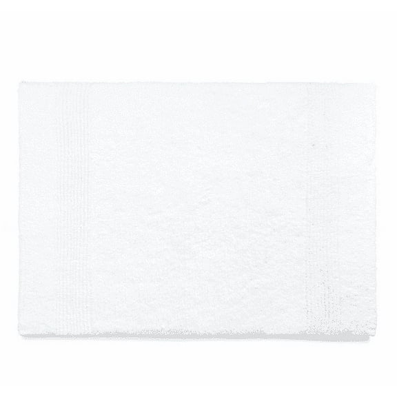 Ralph Lauren White Sanders Cotton Bath Rug, 17" X 24" Bedding
