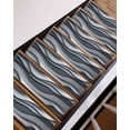 thumbnail image 7 of Stair Treads for Wooden Steps, Black Gray Ombre Peel and Stick Stair Treads with Adhesive, Modern Abstract Moire Art Geometric Non Slip Indoor Stairs Runner Rugs Mats for Elders Dogs 8"x30"7PCS, 7 of 7