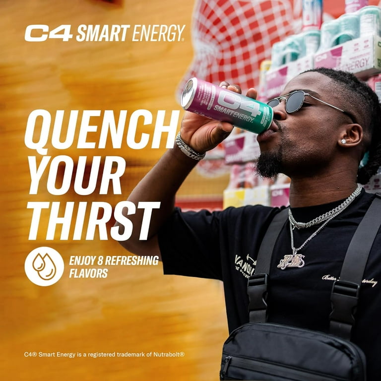 C4 Smart Energy Drink - Sugar Free Performance Fuel & Nootropic