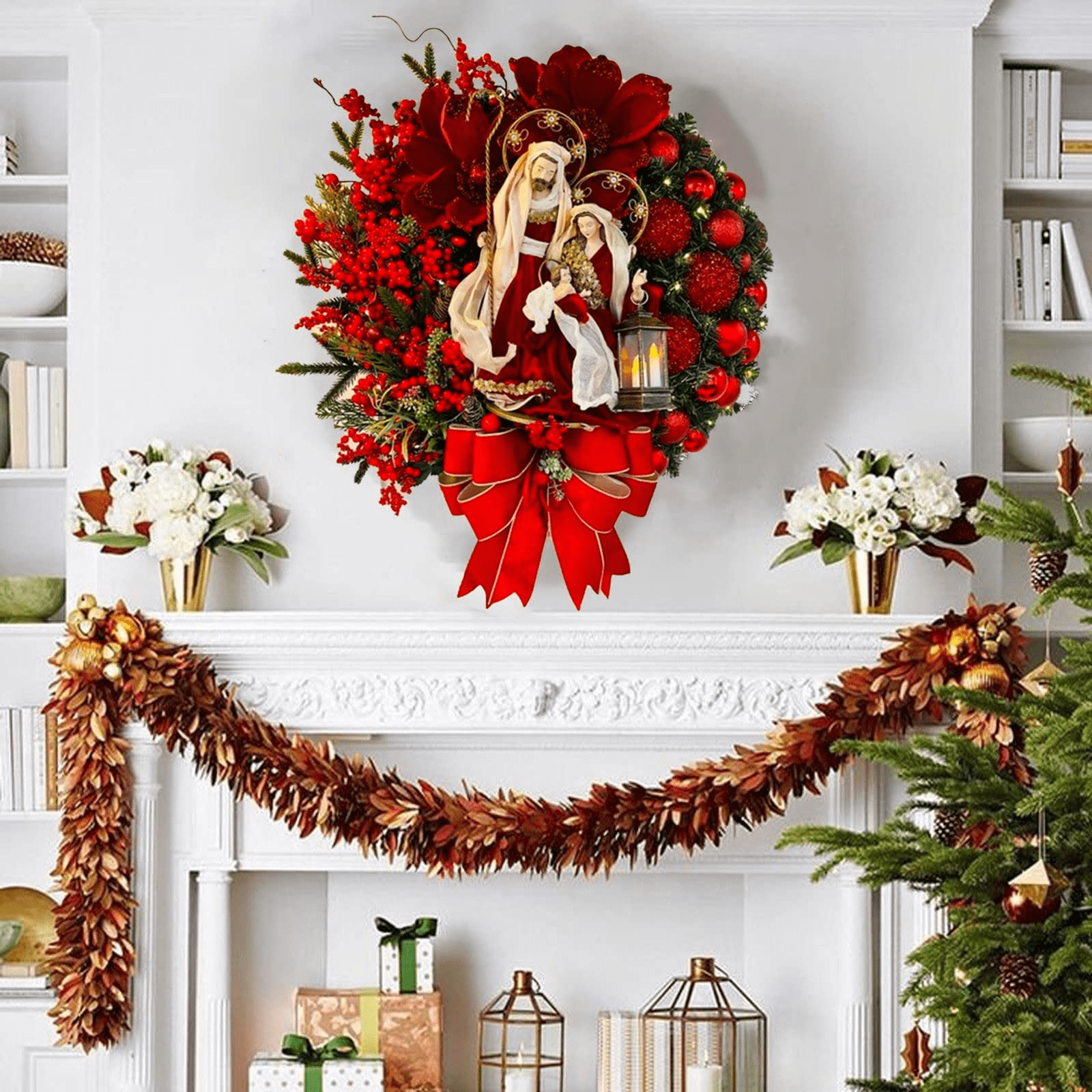 Christmas Decorations - Sacred Christmas Wreaths for Front Door