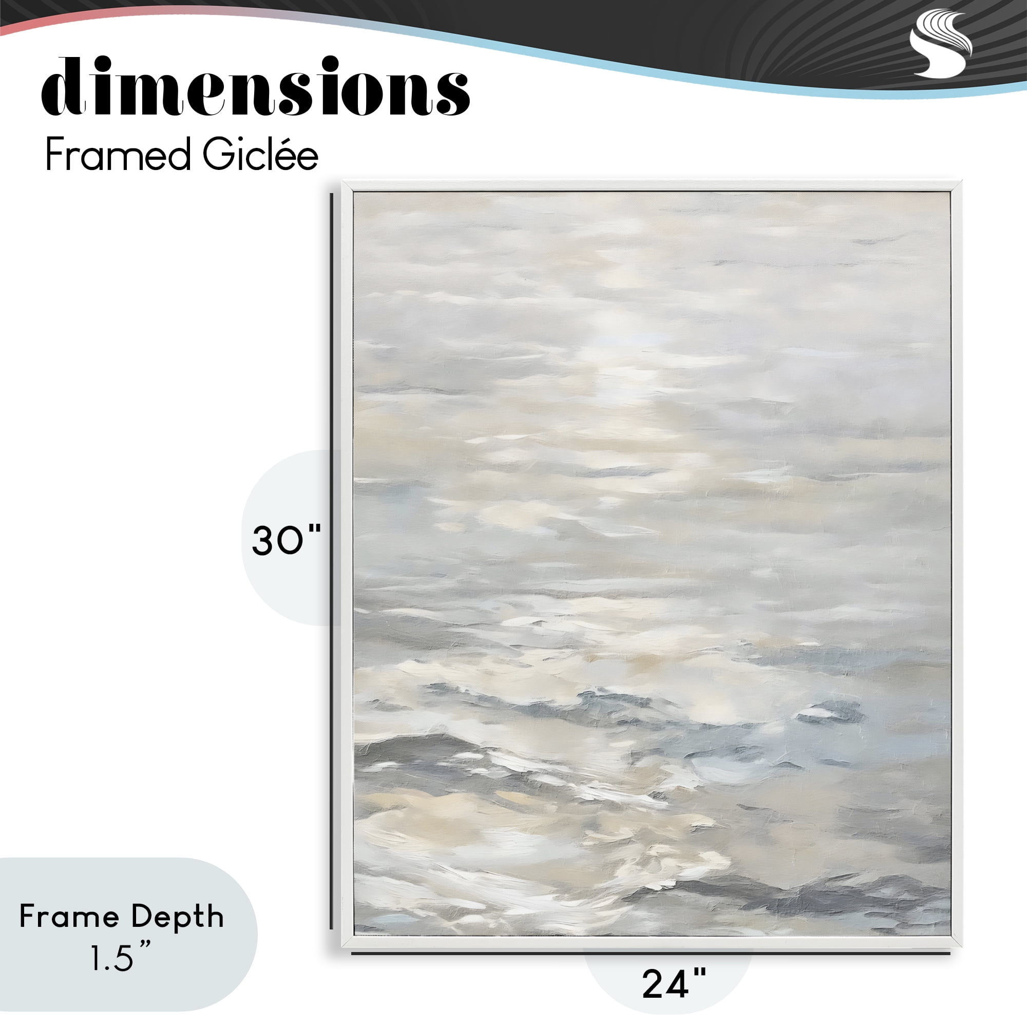 Stupell Industries Shallow Reflections Morning Light White Framed Giclee Art, design by Riley B