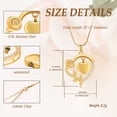 thumbnail image 2 of Personalize Urn Necklaces for Ashes - Rose Flower Heart Cremation Pendant Necklace Stainless Steel Urn Lockets Ashes Memorial Keepsake Jewelry Gifts for Women, 2 of 6