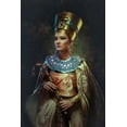 thumbnail image 2 of Setiadi, Ajar 11x14 Gold Ornate Wood Framed with Double Matting Museum Art Print Titled - the Nefertiti, 2 of 4
