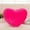 Hot Pink, variant on Matoen12 Soft Heart Shaped Pillow 20"x20" Short Plush Heart Decorative Pillows for Women Girls Kids, Plush Cushion Throw Pillow for Couch Bed Good Gift for Childrens Day