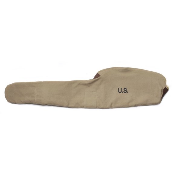 World War Supply Soft Rifle Case for WW2 M1 Carbine, Fleece Lined Canvas, Khaki