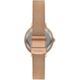 thumbnail image 3 of Fossil Women's Virginia Three-Hand Rose Gold-Tone Stainless Steel Mesh Watch, 3 of 6