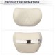 thumbnail image 4 of Almohada para reposacabezas de coche Unique Bargains, ergonómica y cómoda, soporte para el cuello, cuero, espuma viscoelástica, ancho ajustable, beige, 1 pieza., 4 of 7