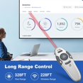 thumbnail image 4 of Control remoto inalámbrico Presentation Clicker QUI USB plateado con alcance de 100 m, 4 of 6