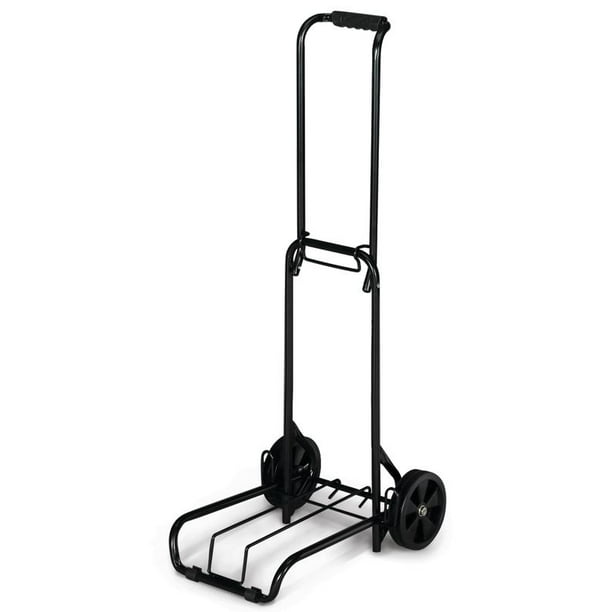 Protege Protege Folding Luggage Cart, Black, 39" x 13" (15" platform