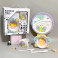 thumbnail image 4 of Uervoton 5 Pcs Mealtime Feeding Set for Kids and Toddlers-Butterfly-Includes Plate, Bowl, Cup, Fork and Spoon Utensil Flatware - Durable, Dishwasher Safe, BPA Free, 4 of 4