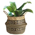 thumbnail image 2 of Organizador de macetas y almacenamiento, cesta tejida de algas marinas plegable de estilo natural, 2 of 8