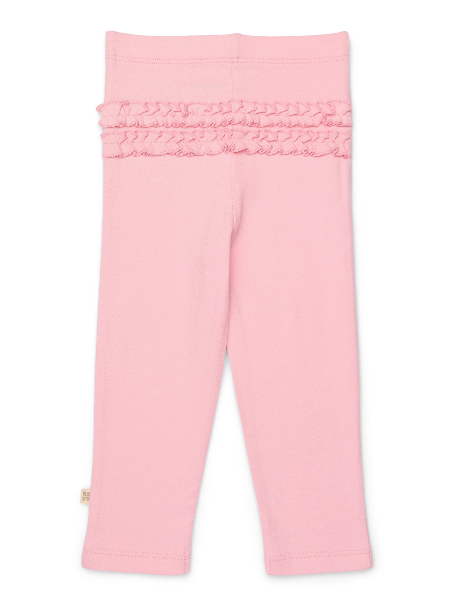 Huggies Baby Girl Cotton Leggings, 2-Pack, Sizes 0M-24M